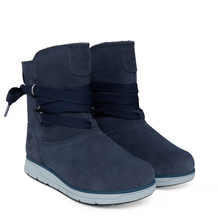 Timberland Women's Leighland Pull On Boot Dusky Blue Dark Blue