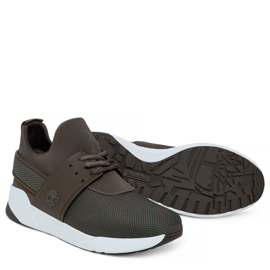 Timberland Women's Kiri Up Knit Sneaker Tan/Brown Canteen