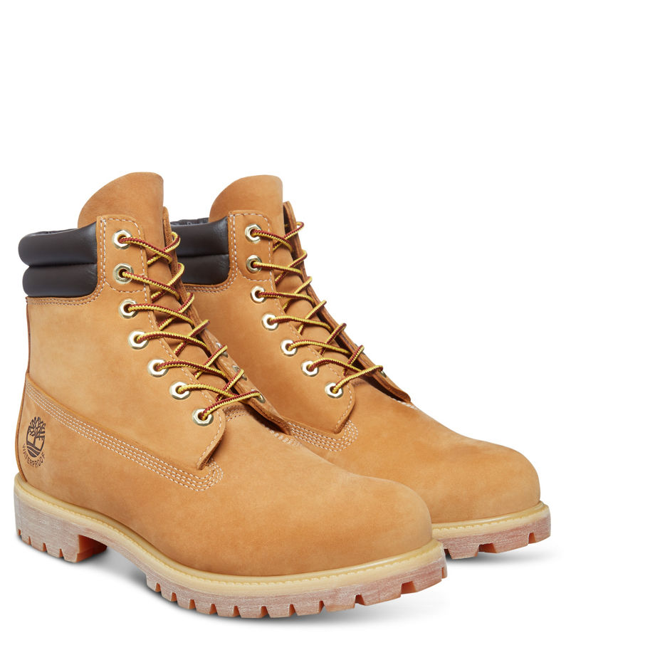 Timberland Men's Icon 6-inch Double Collar Boot Yellow Wheat Nubuck