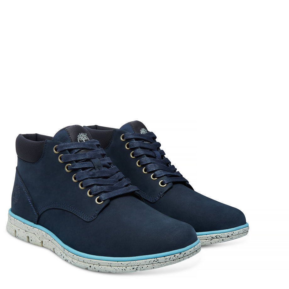 Timberland Men's Bradstreet Chukka Navy Black Iris Nubuck