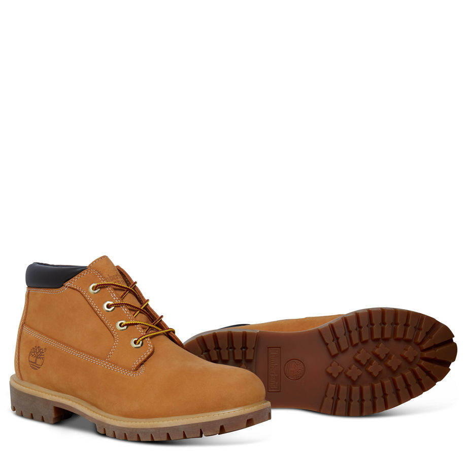 Timberland Men's Icon Chukka Yellow/Chocolate Wheat Nubuck With Chocolate