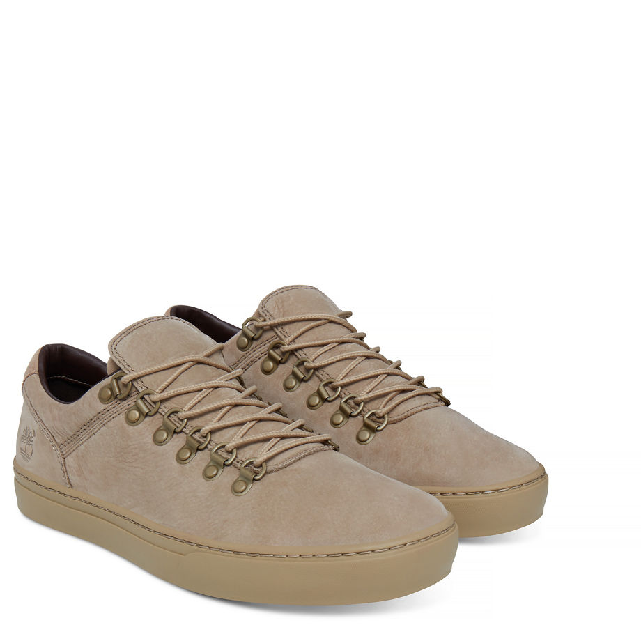 Timberland Men's Adventure 2.0 Alpine Oxford Beige Nubuck Travertine Barefoot Buffed (Monochromatic)