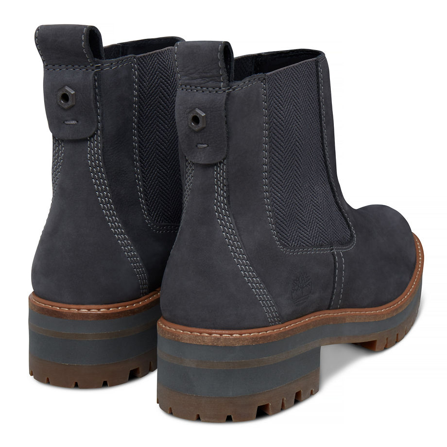 Timberland Women's Courmayeur Valley Chelsea Dark Grey Dark Grey Earthybuck