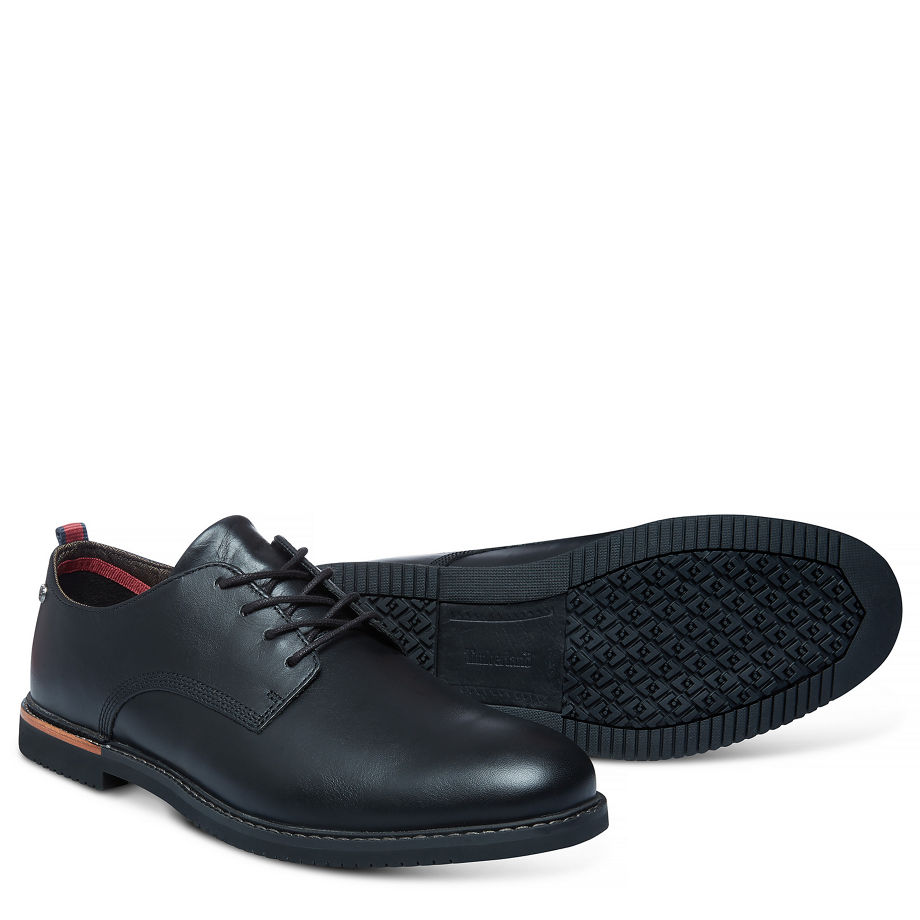Timberland Men's Brook Park Oxford Black Black Smooth