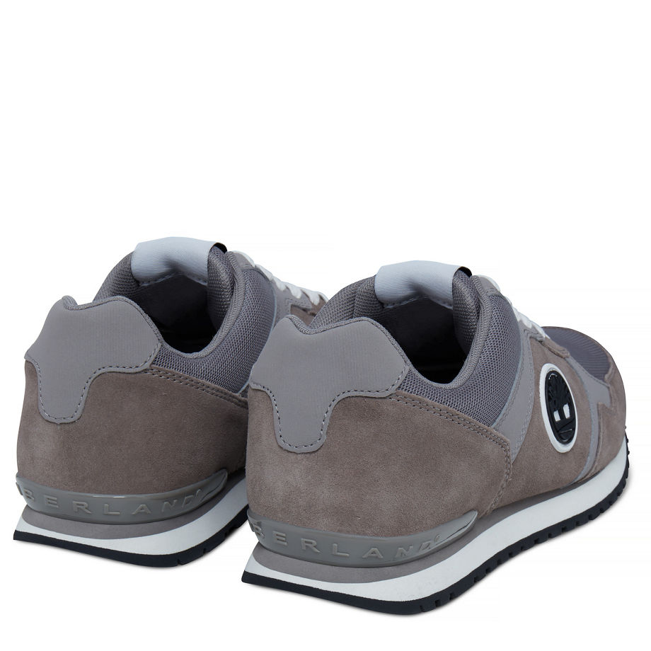 Timberland Men's Retro Runner Trainer Greige Falcon Hammer Suede