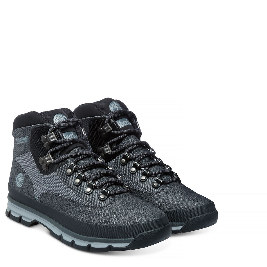 Timberland Men's Euro Hiker Mid Jacquard Grey Grey Jaquard
