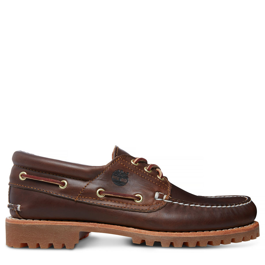 Timberland Men's 3-Eye Classic Lug Brown Brown Pull Up