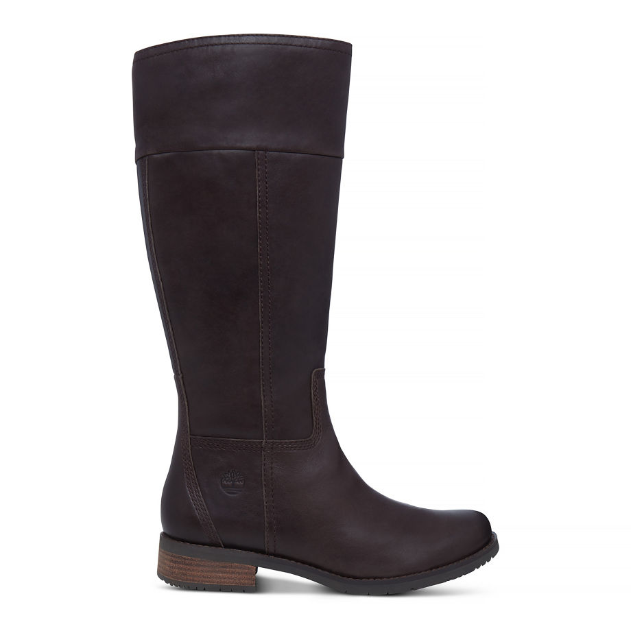 Timberland Women's Venice Park Tall Boot Vintage Brown Dark Brown Euro Vintage