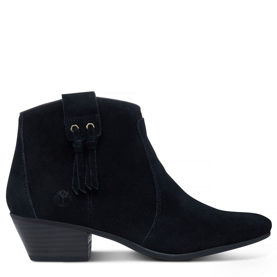 Timberland Women's Carleton Ankle Boot Black Jet Black Suede