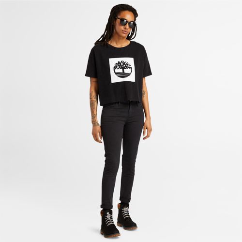 Timberland Women's Cropped Logo T-Shirt