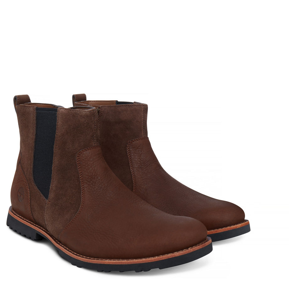 Timberland Men's Kendrick Chelsea Dark Brown Potting Soil Vecchio W/ Potting Soil Hammer Ii