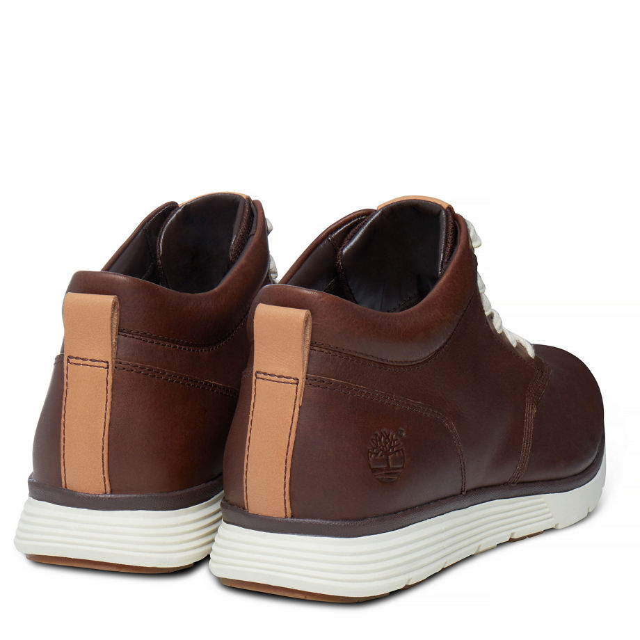 Timberland Men's Killington Half Cab Chukka Tan Dark Rubber Mincio Full Grain