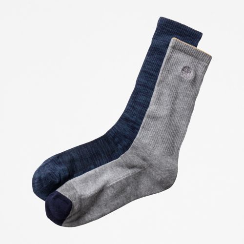 Timberland Men's 2-Pack Casual Crew Socks