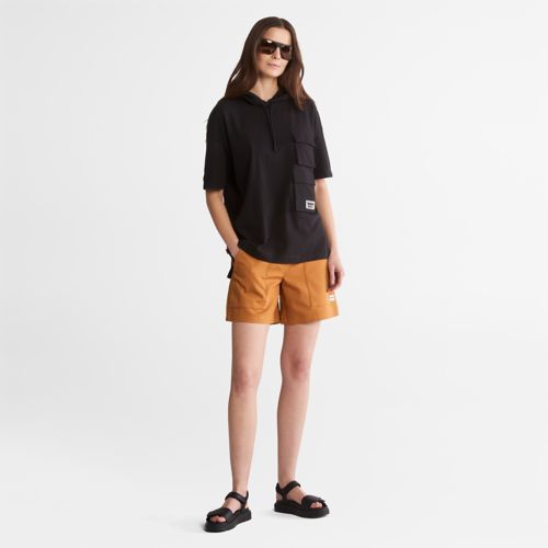 Timberland Women's Progressive Utility Pocket Hoodie T-Shirt