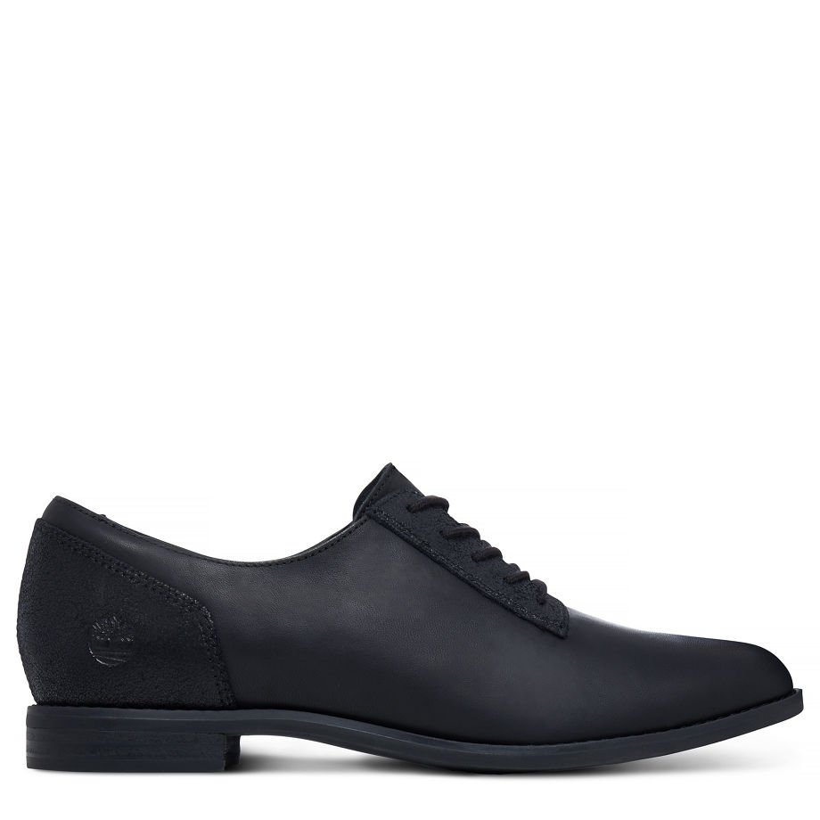 Timberland Women's Preble Oxford Shoe Dark Grey Jet Black Mincio W/Black Charred Suede