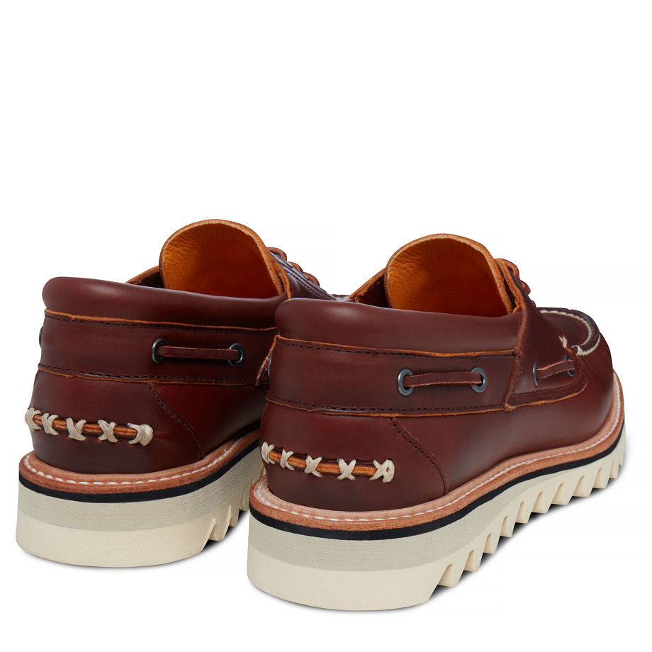 Timberland Men's Selbyville 3-Eye Boat Shoe Brown