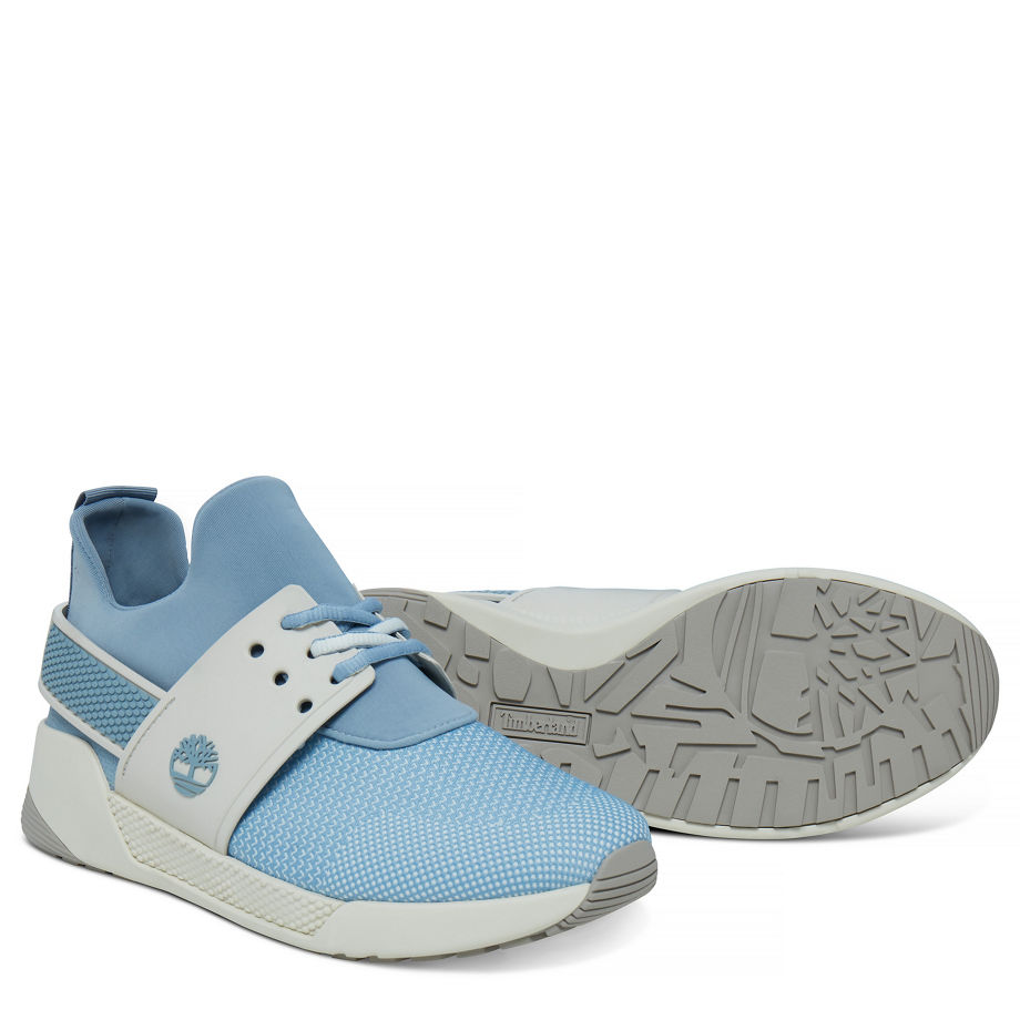 Timberland Women's Kiri Up Knit Sneaker Pastel Blue Arona