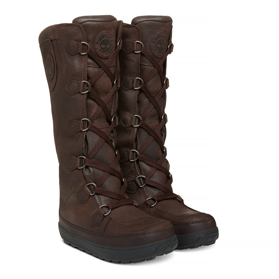 Timberland Women's Mukluk Boot Brown Dark Brown Oiled