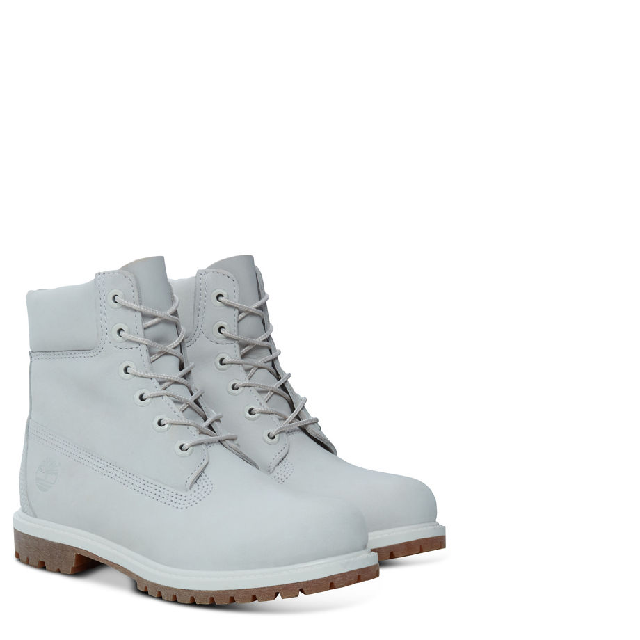 Timberland Women's Icon 6-inch Premium Boot Barely Grey Vaporous Grey Waterbuck Monochromatic