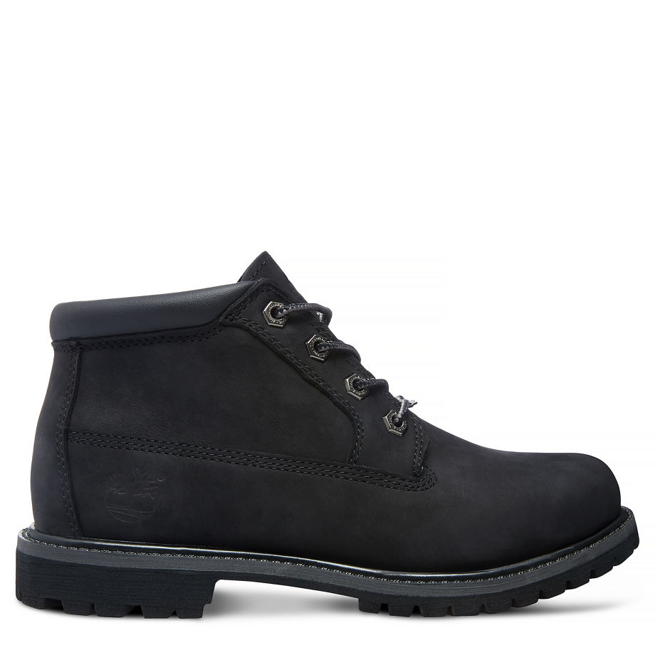 Timberland Women's Nellie Chukka Boot Black Black Nubuck