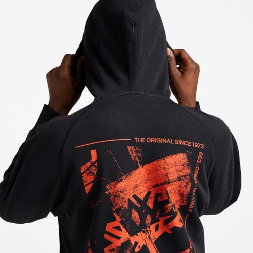 Timberland Men's Garment-Dyed Graphic Hoodie