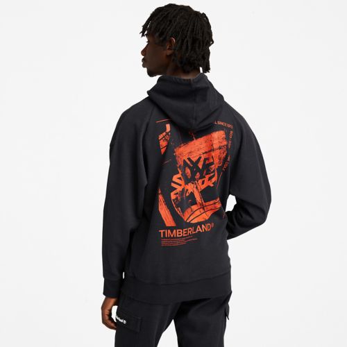 Timberland Men's Garment-Dyed Graphic Hoodie