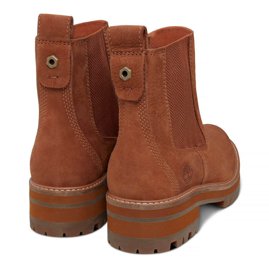 Timberland Women's Courmayeur Valley Chelsea Rust Rust Earthybuck