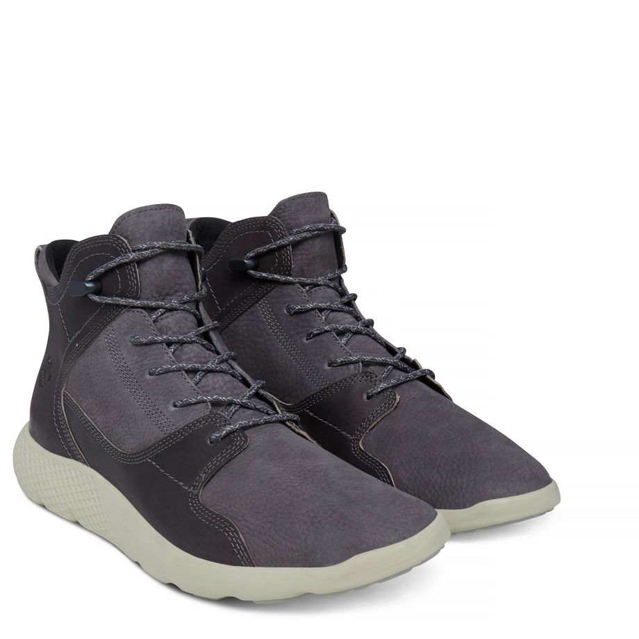 Timberland Men's Flyroam Leather Sneakerboot Dark Grey Tornado Tbl Forty
