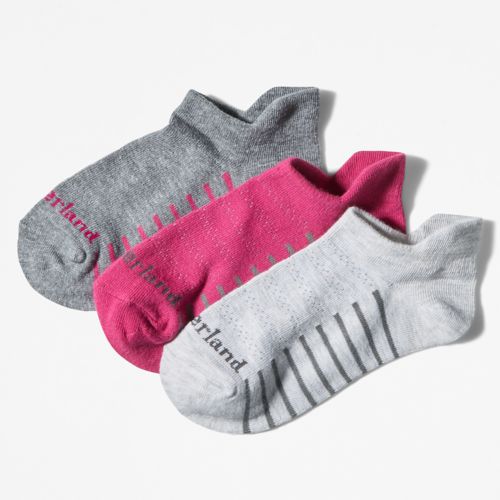 Timberland Women's 3-Pack Heathered No-Show Socks