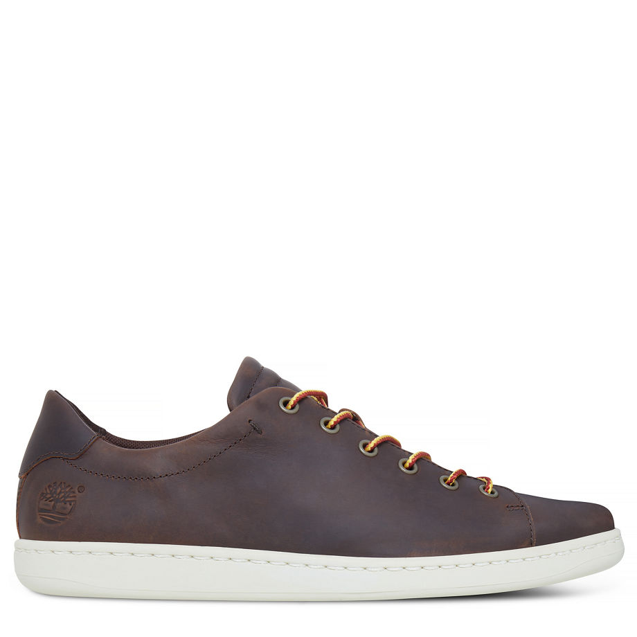 Timberland Men's Courtside Leather Oxford Dark Brown Gaucho Saddleback
