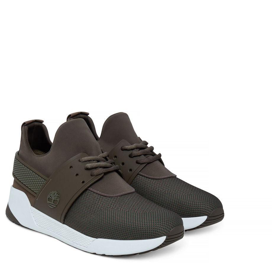 Timberland Women's Kiri Up Knit Sneaker Tan/Brown Canteen