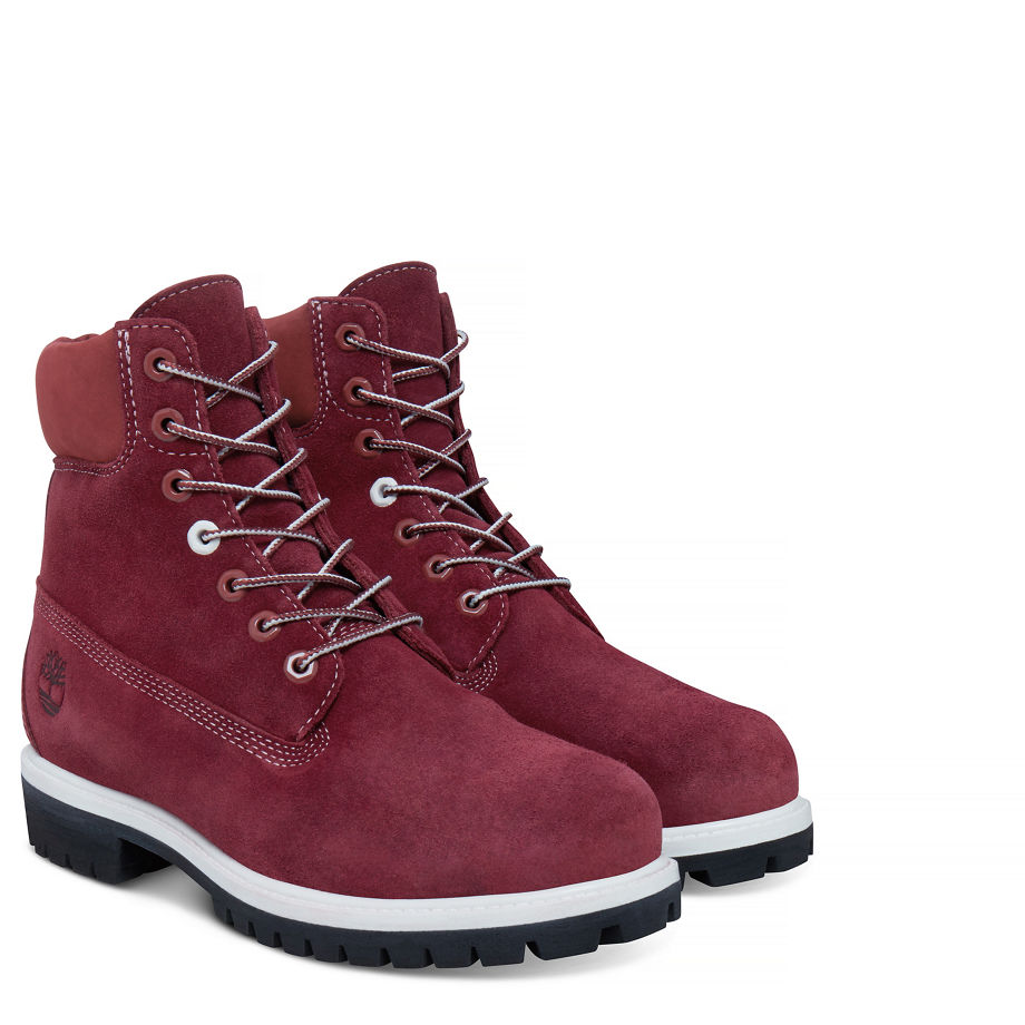 Timberland Men's Timberland® Icon Suede 6-inch Boot Red Zinfandel Silk Suede