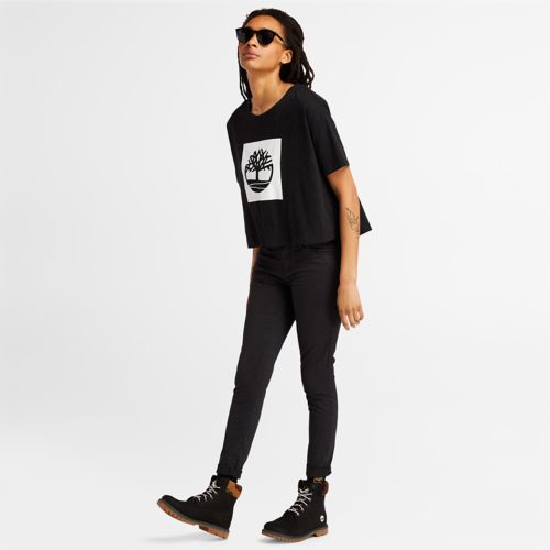 Timberland Women's Cropped Logo T-Shirt