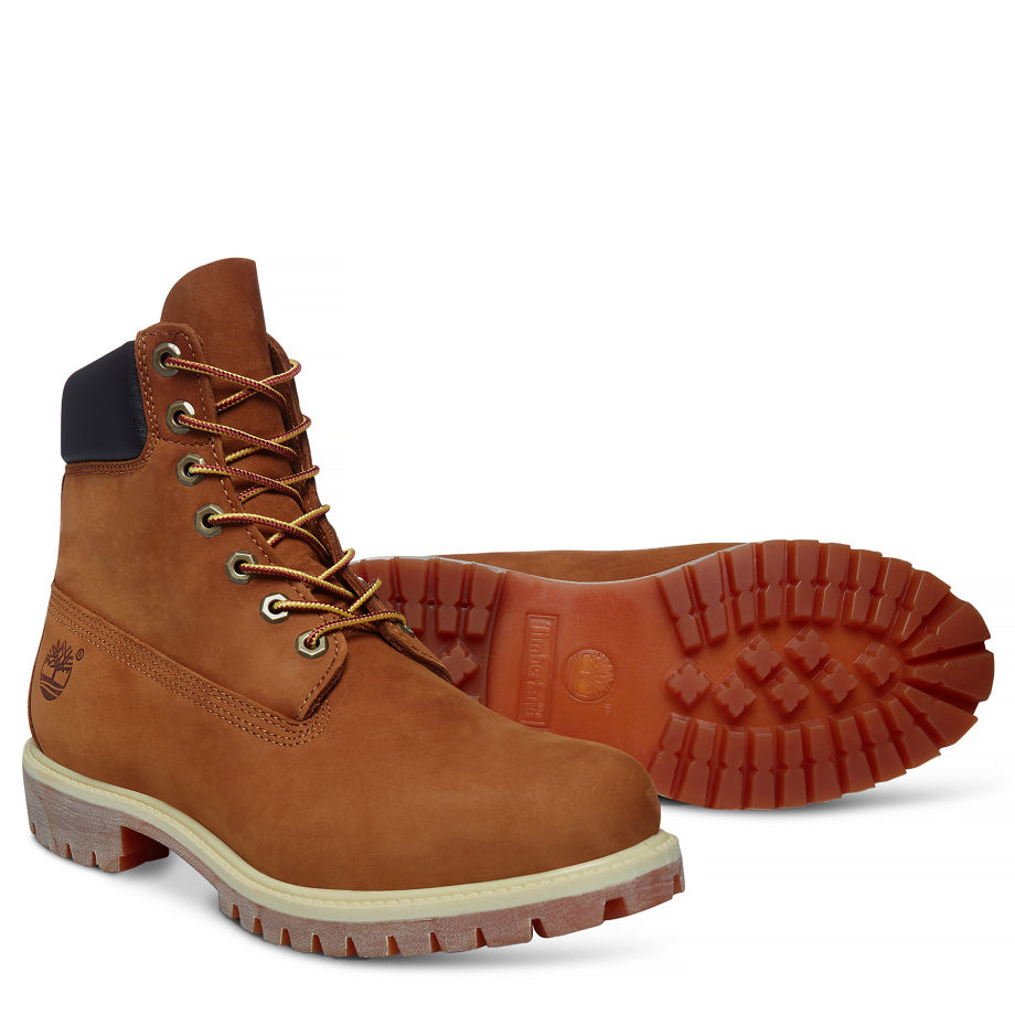 Timberland Men's 6-Inch Premium Boot Rust Rust Nubuck