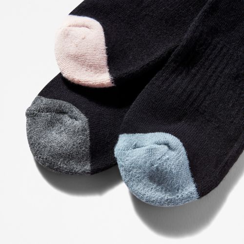 Timberland Women's 3-Pack Sagamore Beach Half-Cushion Crew Socks