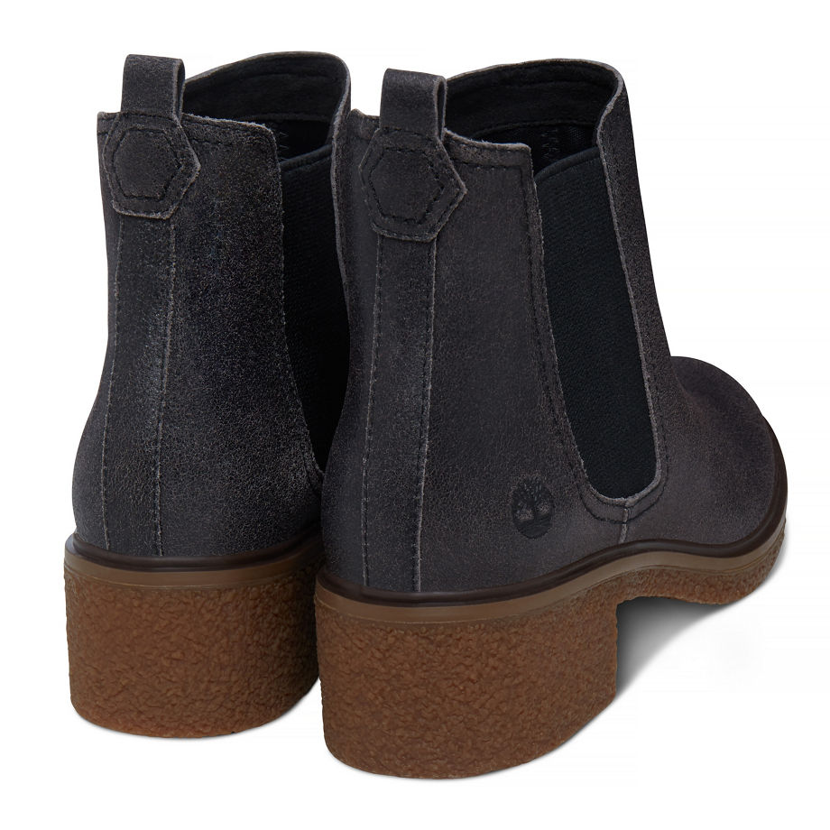 Timberland Women's Brinda Chelsea Charcoal Forged Iron Charred Suede