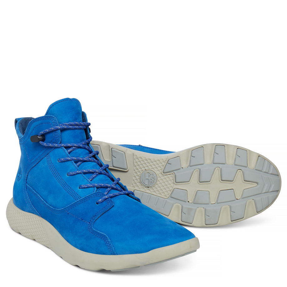 Timberland Men's Flyroam Leather Sneakerboot Blue Olympian Blue