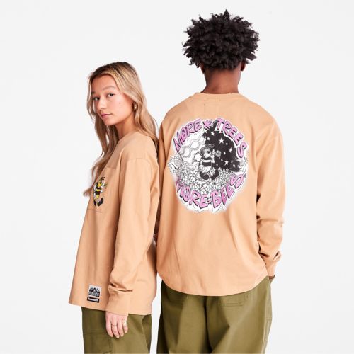 Timberland Bee Line x Timberland Back-Graphic Long-Sleeve T-Shirt
