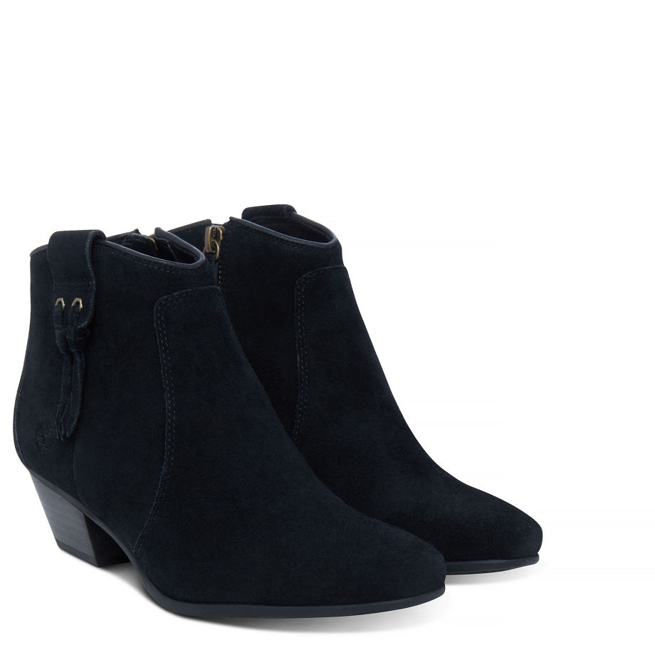 Timberland Women's Carleton Ankle Boot Black Jet Black Suede