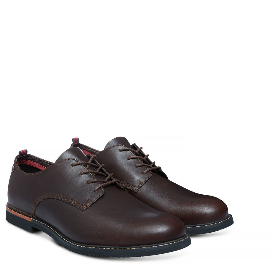 Timberland Men's Brook Park Oxford Brown Brown Smooth