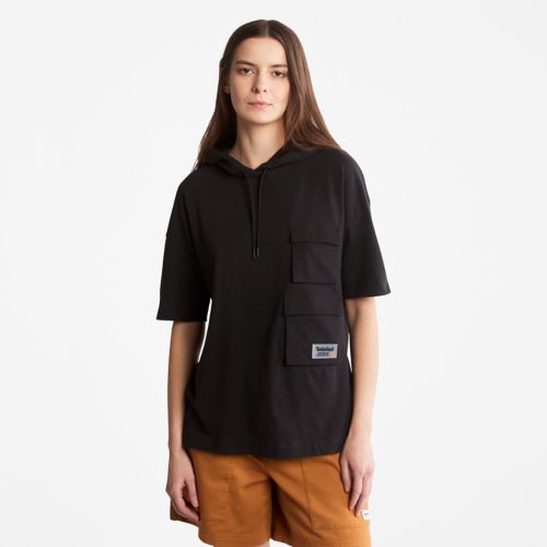 Timberland Women's Progressive Utility Pocket Hoodie T-Shirt