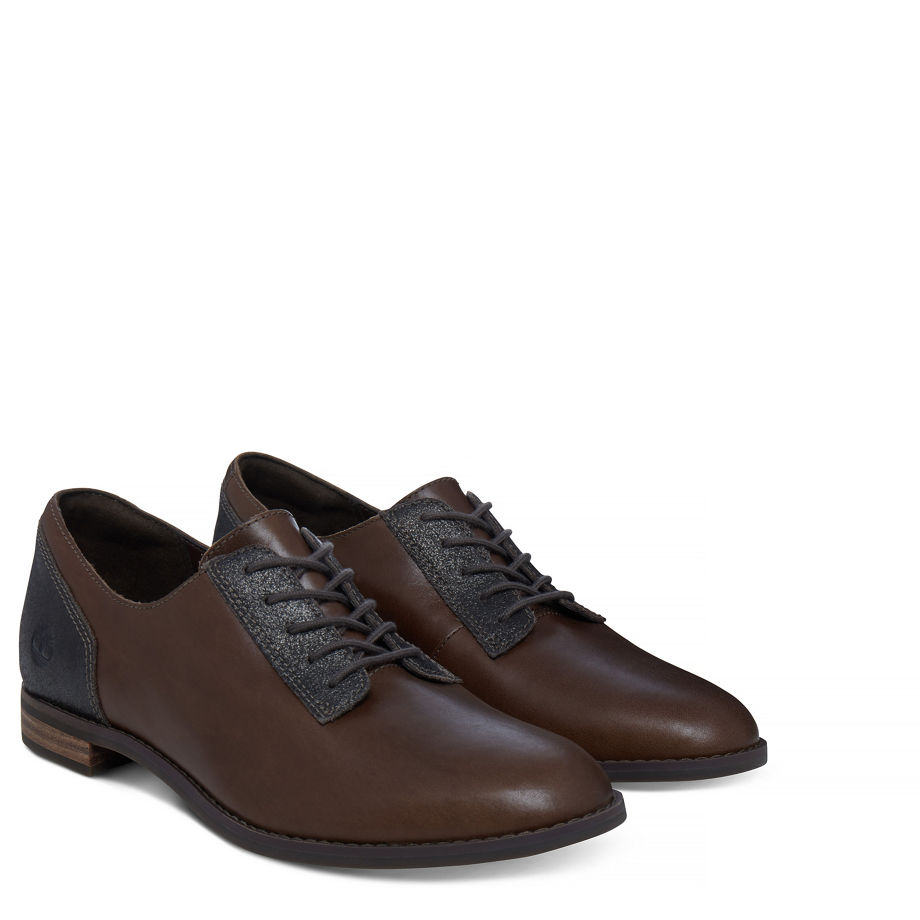 Timberland Women's Preble Oxford Shoe Brown Canteen Eastlook W/Canteen Charred Suede