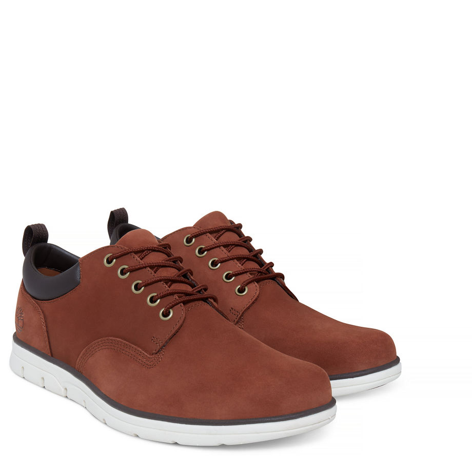 Timberland Men's Bradstreet Oxford Cognac Cognac Nubuck