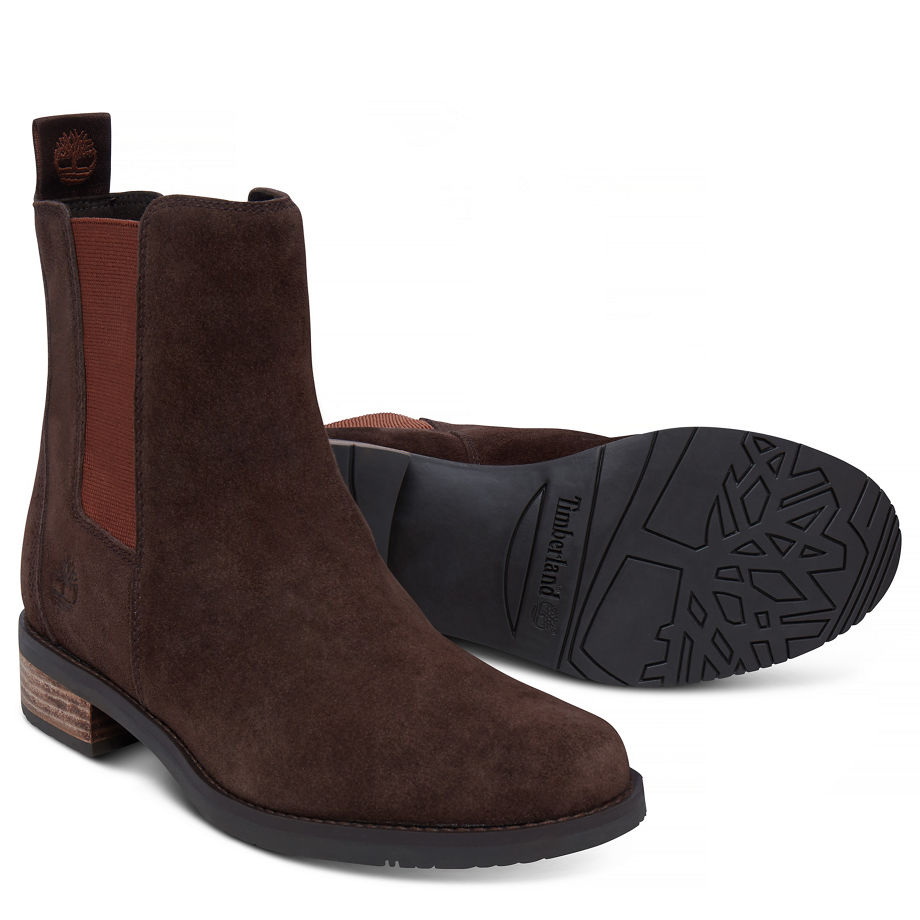 Timberland Women's Venice Park Boot Chocolate Dark Brown Suede