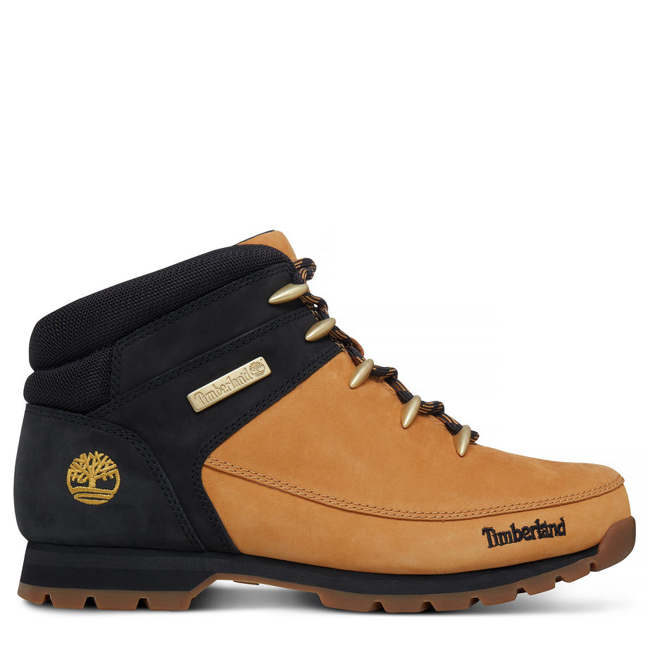 Timberland Men's Euro Sprint Hiker Boot Yellow/Black Wheat/Black
