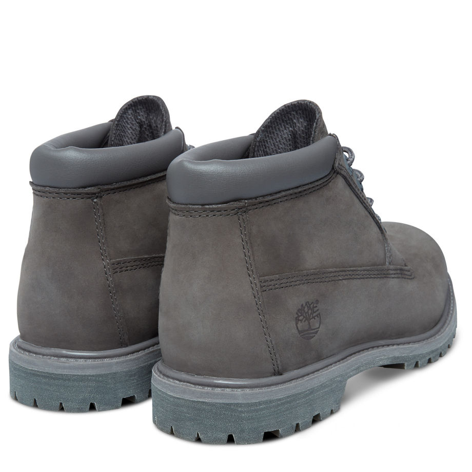 Timberland Women's Nellie Chukka Grey Dark Grey Nubuck Monochromatic With Grey Outsole