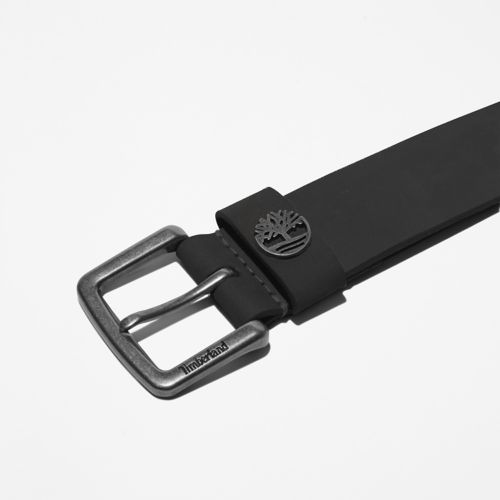 Timberland Men's Tree-Logo Leather Belt