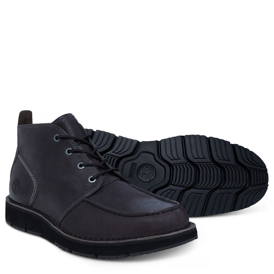 Timberland Men's Westmore Moc Toe Chukka Dark Grey Forged Iron Dusk