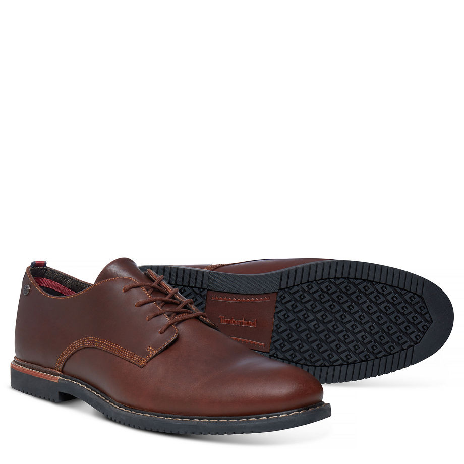 Timberland Men's Brook Park Oxford Brown Red Brown Smooth