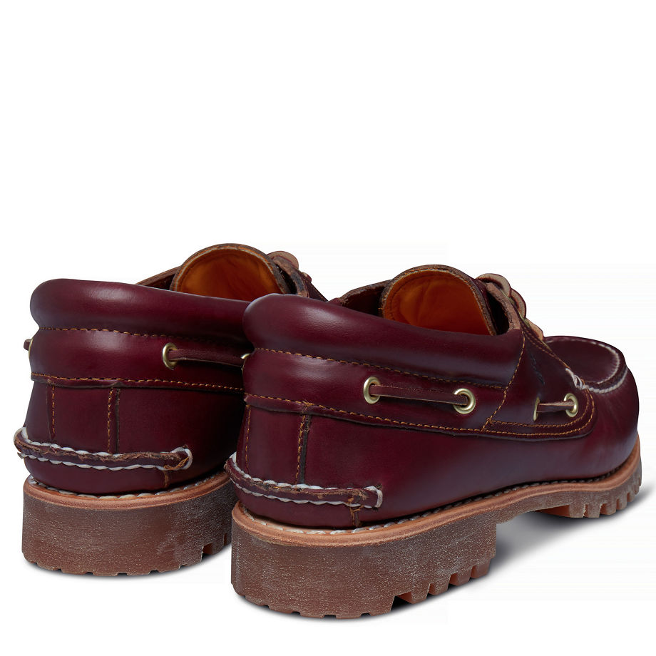 Timberland Men's 3-Eye Classic Lug Oxblood Burgundy Pull Up